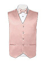 Rear View Thumbnail - Rose Matte Satin Tuxedo Vests by After Six