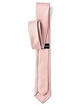 Rear View Thumbnail - Rose Matte Satin Narrow Ties by After Six