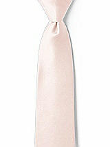 Front View Thumbnail - Blush Matte Satin Boy's 14" Zip Necktie by After Six