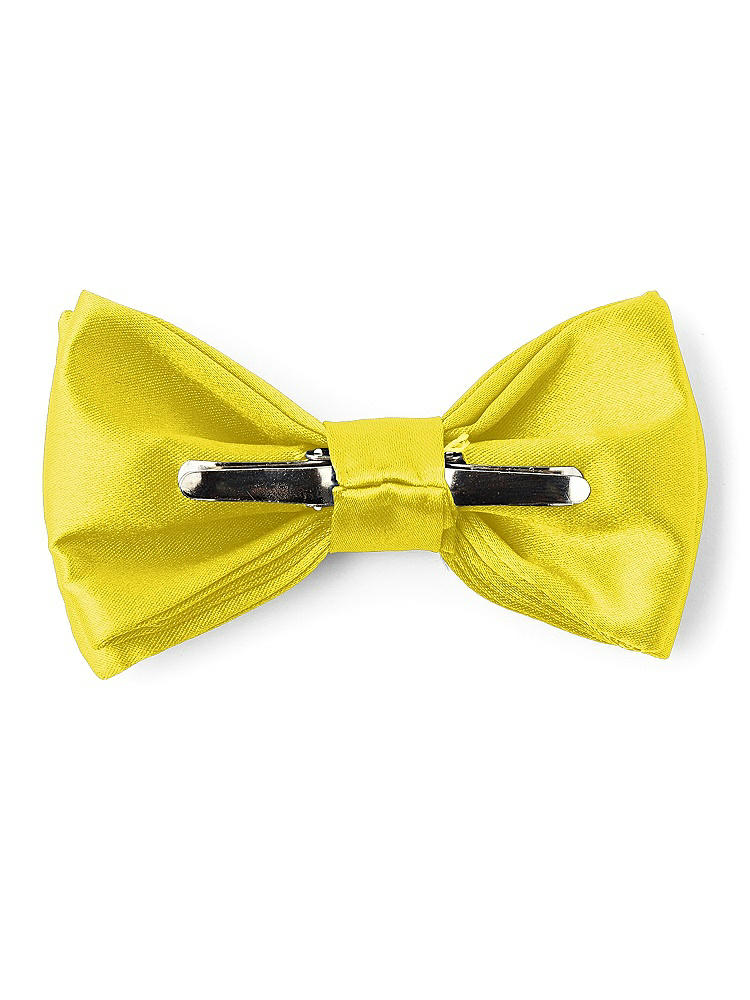 Back View - Citrus Matte Satin Boy's Clip Bow Tie by After Six