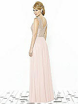 Rear View Thumbnail - Blush & Cameo After Six Bridesmaid Dress 6715