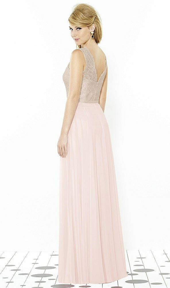 Back View - Blush & Cameo After Six Bridesmaid Dress 6715