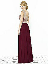 Rear View Thumbnail - Cabernet & Cameo After Six Bridesmaid Dress 6715