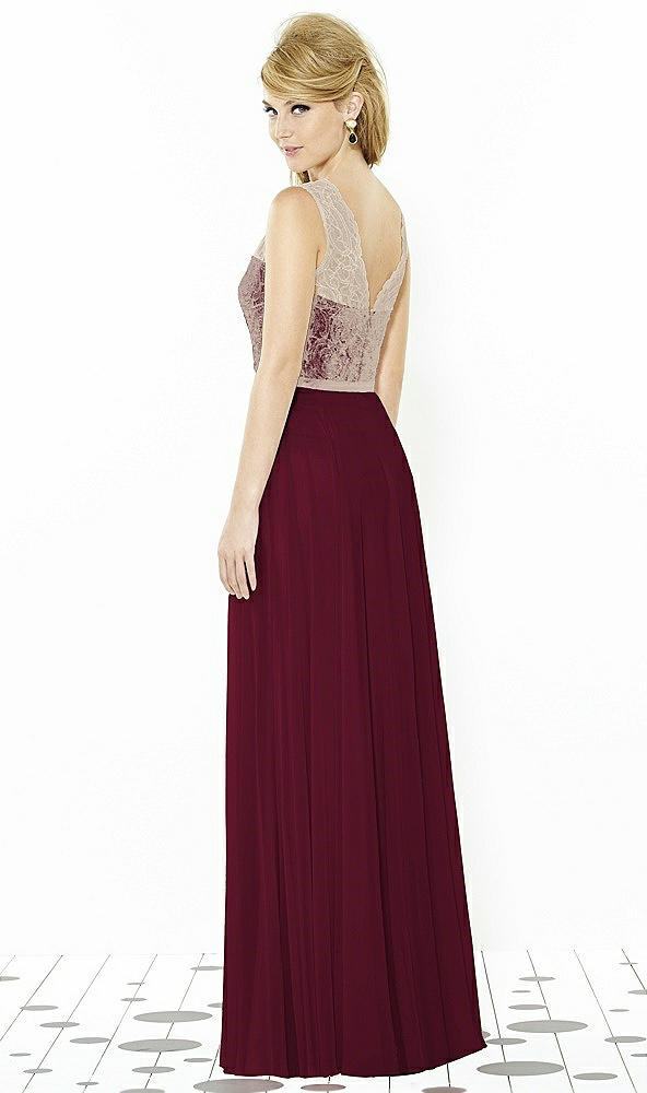 Back View - Cabernet & Cameo After Six Bridesmaid Dress 6715