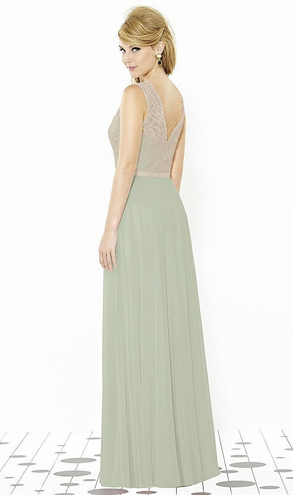 Back View - Celadon & Cameo After Six Bridesmaid Dress 6715