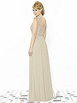 Rear View Thumbnail - Champagne & Cameo After Six Bridesmaid Dress 6715