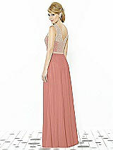 Rear View Thumbnail - Desert Rose & Cameo After Six Bridesmaid Dress 6715