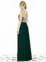 Rear View Thumbnail - Evergreen & Cameo After Six Bridesmaid Dress 6715