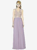 Front View Thumbnail - Lilac Haze & Cameo After Six Bridesmaid Dress 6715