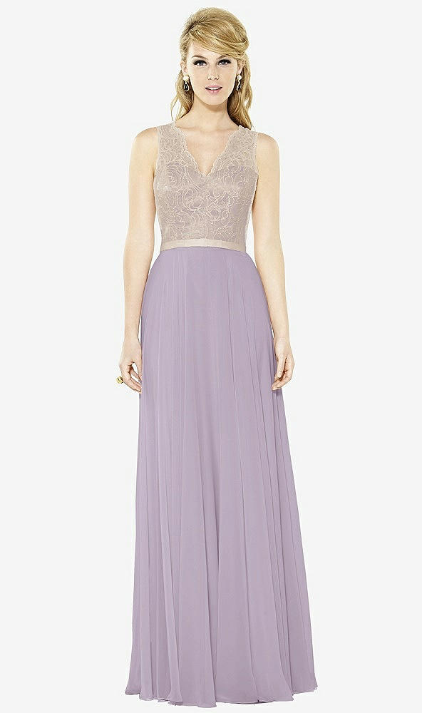 Front View - Lilac Haze & Cameo After Six Bridesmaid Dress 6715