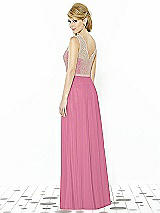 Rear View Thumbnail - Orchid Pink & Cameo After Six Bridesmaid Dress 6715