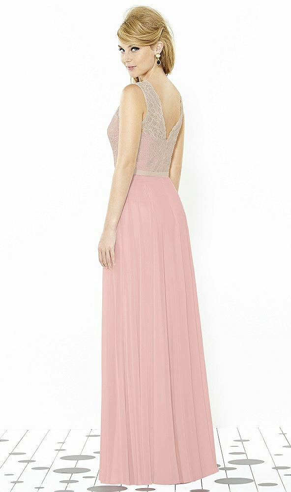 Back View - Rose & Cameo After Six Bridesmaid Dress 6715