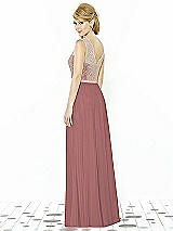 Rear View Thumbnail - Rosewood & Cameo After Six Bridesmaid Dress 6715