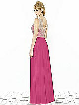 Rear View Thumbnail - Tea Rose & Cameo After Six Bridesmaid Dress 6715