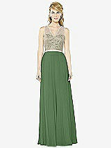 Front View Thumbnail - Vineyard Green & Cameo After Six Bridesmaid Dress 6715