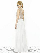 Rear View Thumbnail - White & Cameo After Six Bridesmaid Dress 6715