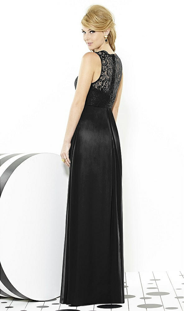 Back View - Black After Six Bridesmaid Dress 6722