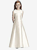 Front View Thumbnail - Ivory Flower Girl Dress FL4041