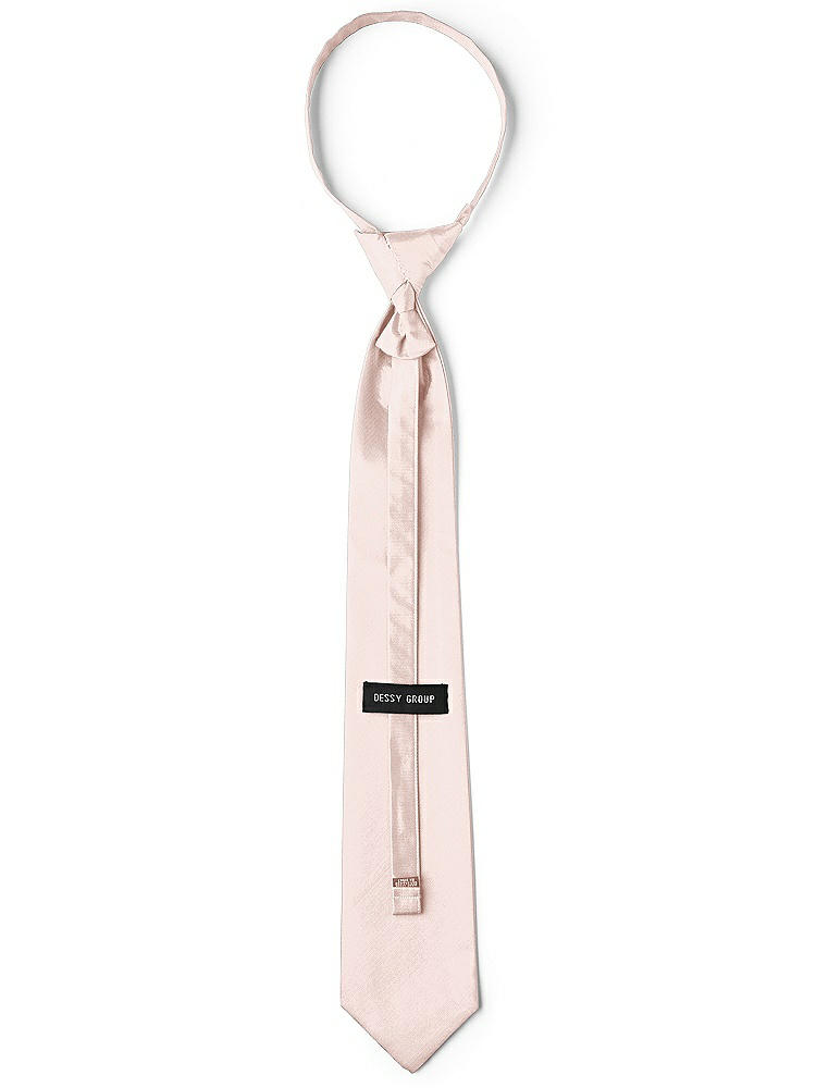 Back View - Pearl Pink Classic Yarn-Dyed Pre-Knotted Neckties by After Six