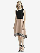 Front View Thumbnail - Topaz & Black After Six Bridesmaid Dress 6748