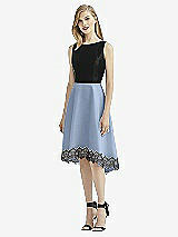 Front View Thumbnail - Cloudy & Black After Six Bridesmaid Dress 6748