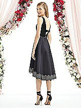 Rear View Thumbnail - Onyx & Black After Six Bridesmaid Dress 6748