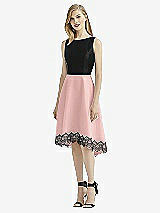 Front View Thumbnail - Rose & Black After Six Bridesmaid Dress 6748