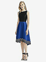 Front View Thumbnail - Sapphire & Black After Six Bridesmaid Dress 6748