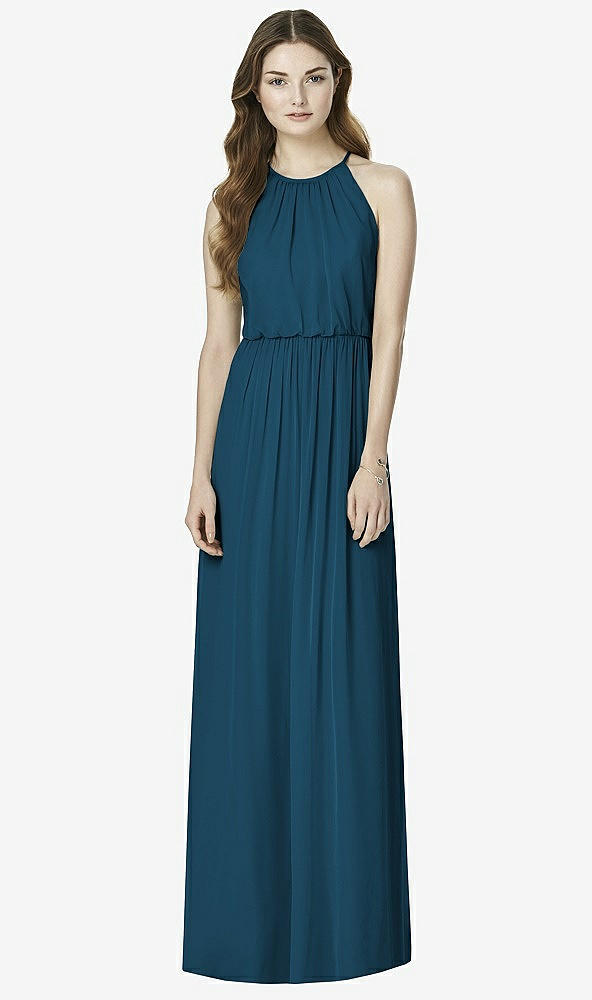 Front View - Atlantic Blue After Six Bridesmaid Dress 6754