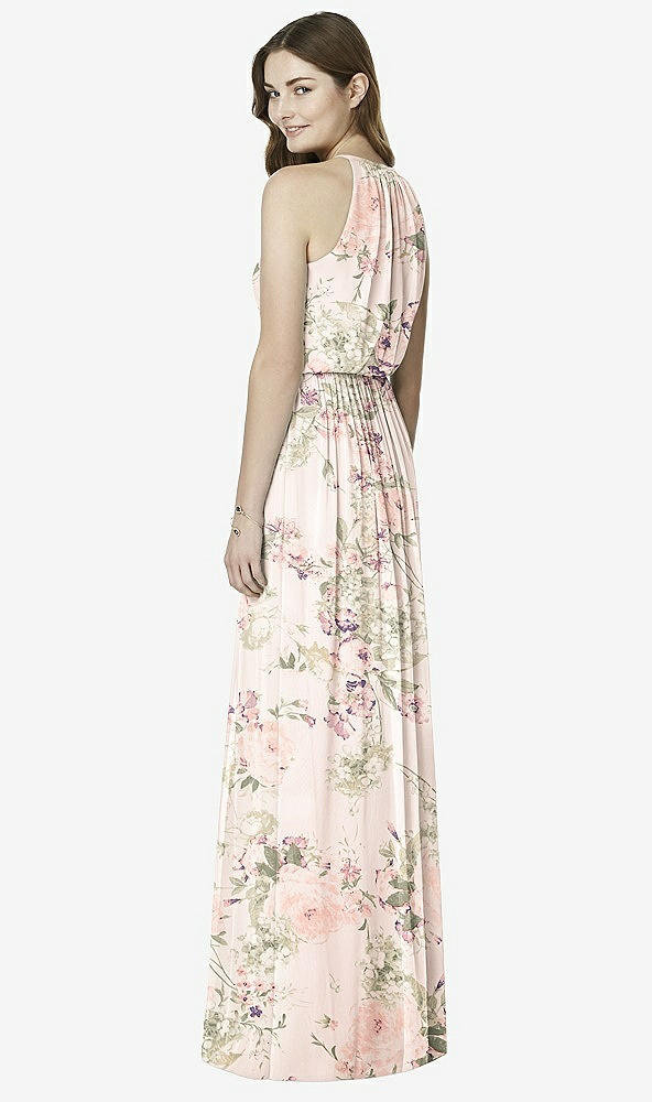 Back View - Blush Garden After Six Bridesmaid Dress 6754