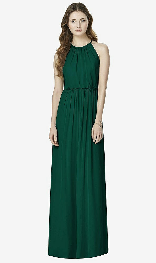 Front View - Hunter Green After Six Bridesmaid Dress 6754