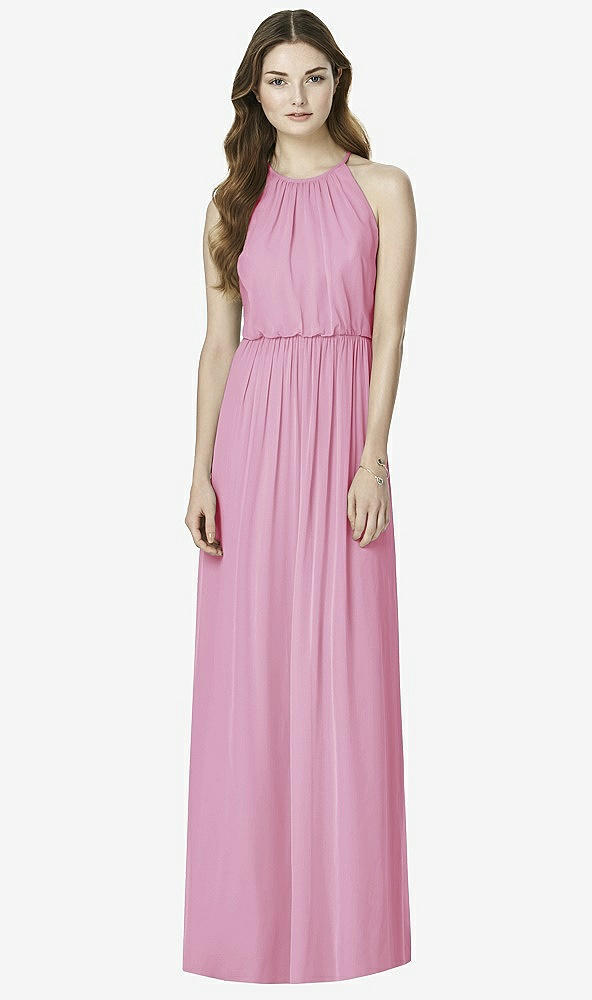 Front View - Powder Pink After Six Bridesmaid Dress 6754