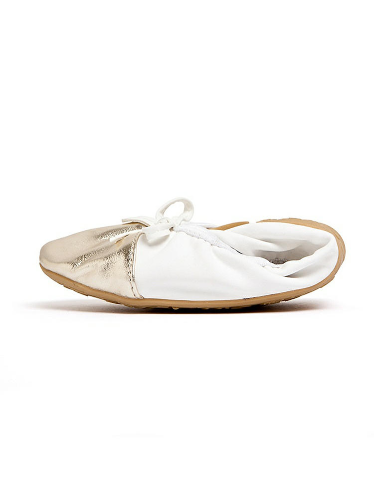 Back View - Soft White Talaria Premium Folding Flats