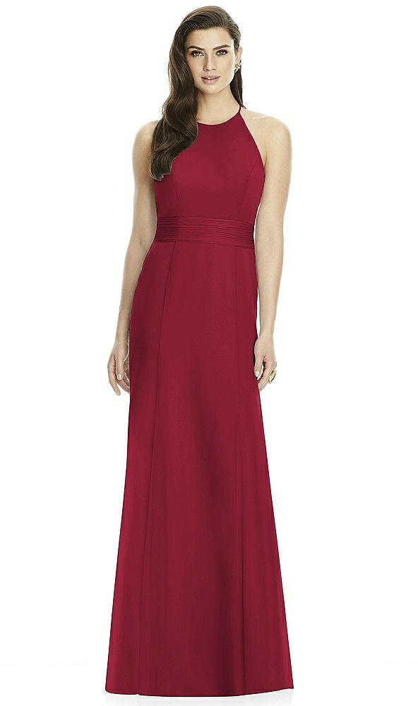 Back View - Burgundy Dessy Bridesmaid Dress 2990