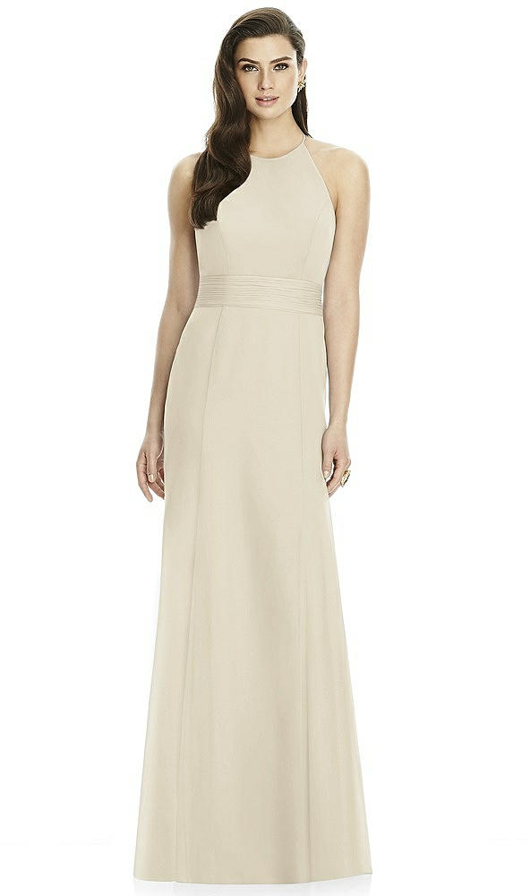 Back View - Champagne Dessy Bridesmaid Dress 2990