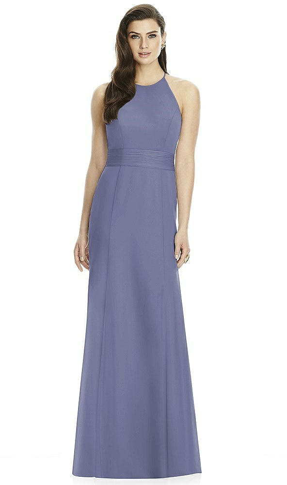 Back View - French Blue Dessy Bridesmaid Dress 2990