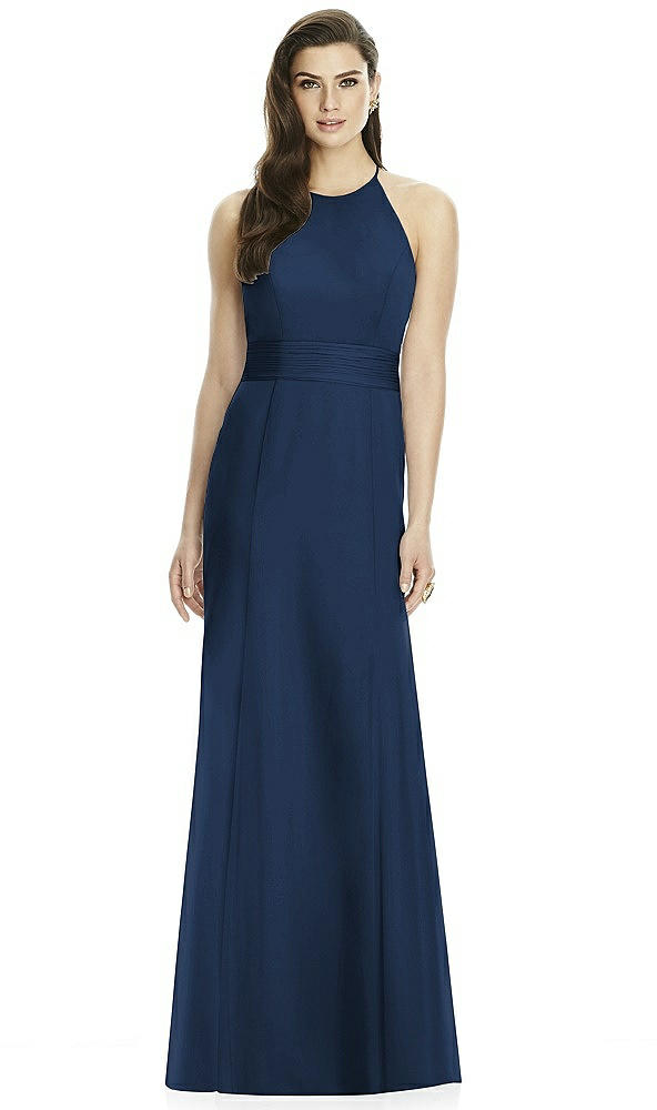 Back View - Midnight Navy Dessy Bridesmaid Dress 2990