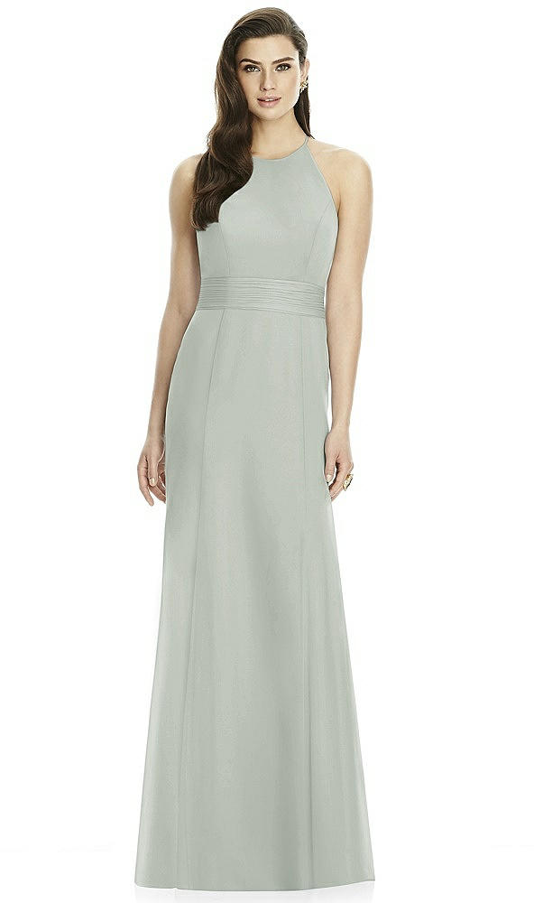 Back View - Willow Green Dessy Bridesmaid Dress 2990