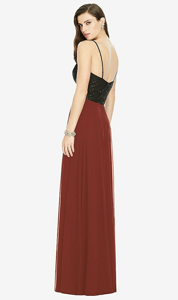 Back View - Auburn Moon Chiffon Maxi Skirt