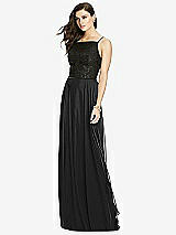 Front View Thumbnail - Black Chiffon Maxi Skirt