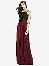 Front View Thumbnail - Cabernet Chiffon Maxi Skirt