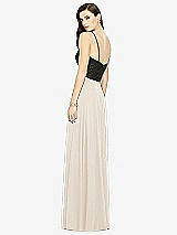 Rear View Thumbnail - Oat Chiffon Maxi Skirt