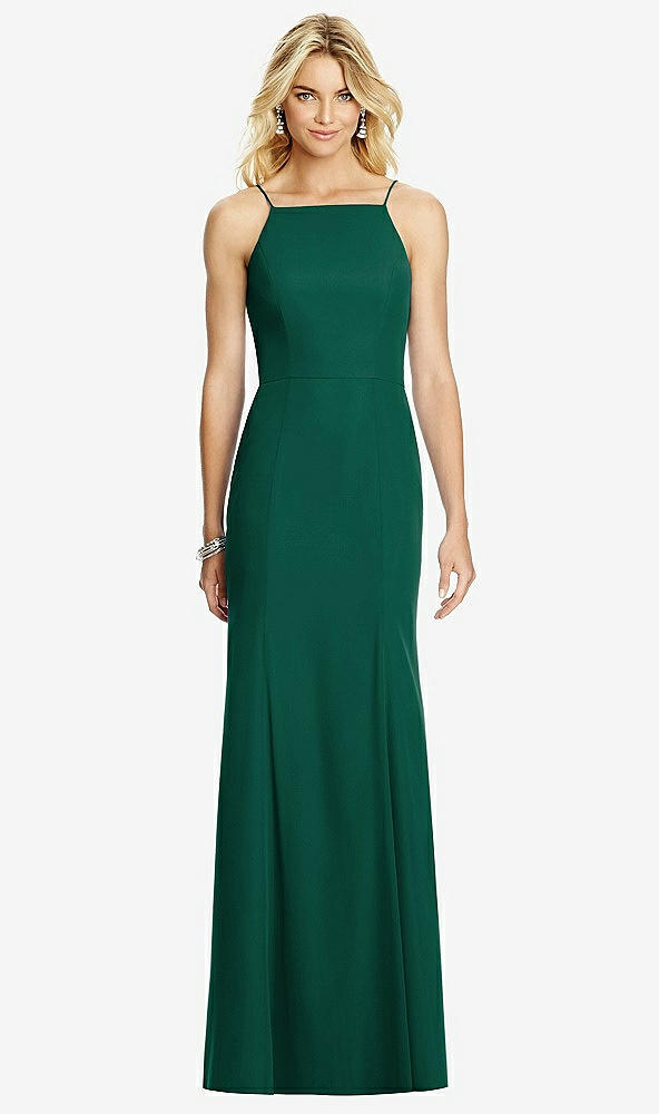 Back View - Hunter Green After Six Bridesmaid Dress 6759