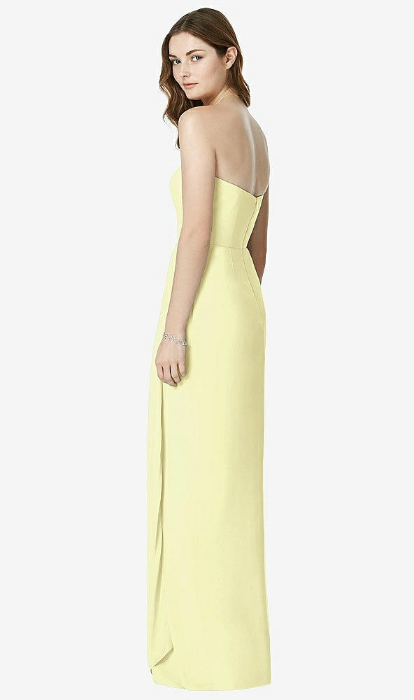 Back View - Butter Yellow Bella Bridesmaids Dress BB102