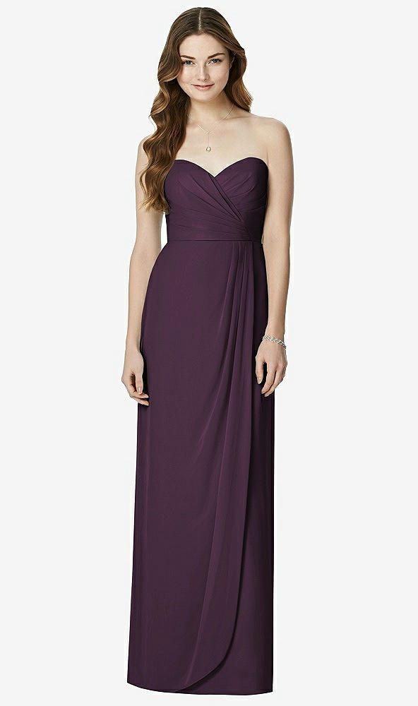 Front View - Aubergine Bella Bridesmaids Dress BB102