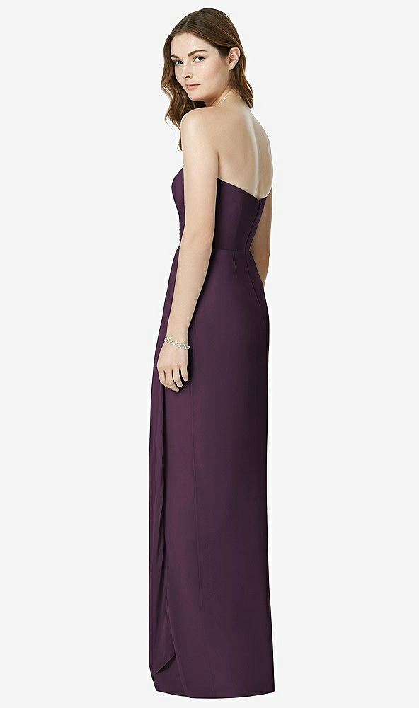 Back View - Aubergine Bella Bridesmaids Dress BB102