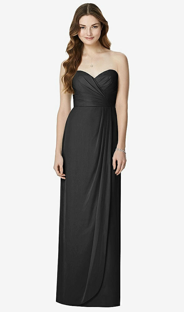 Front View - Black Bella Bridesmaids Dress BB102