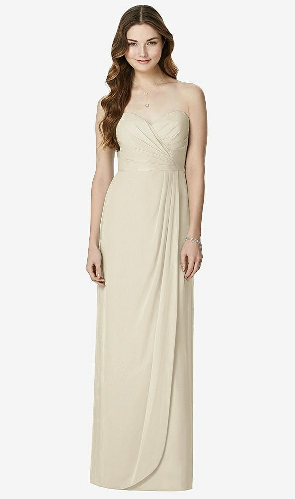 Front View - Champagne Bella Bridesmaids Dress BB102