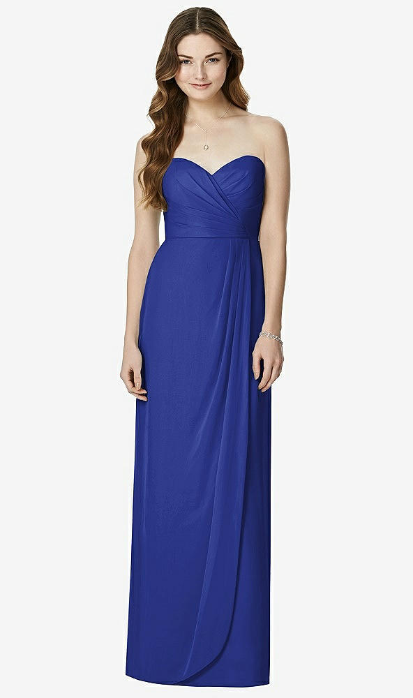 Front View - Cobalt Blue Bella Bridesmaids Dress BB102