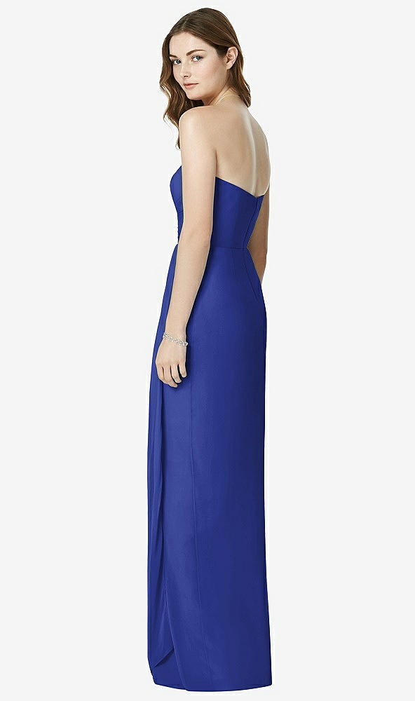 Back View - Cobalt Blue Bella Bridesmaids Dress BB102